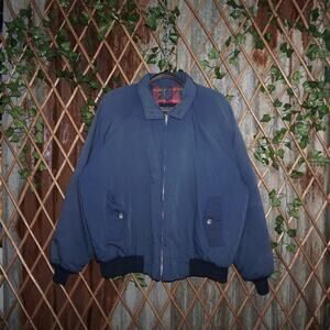 XL - Vintage Y2K manhattan zip fade blanket line 90s jacket